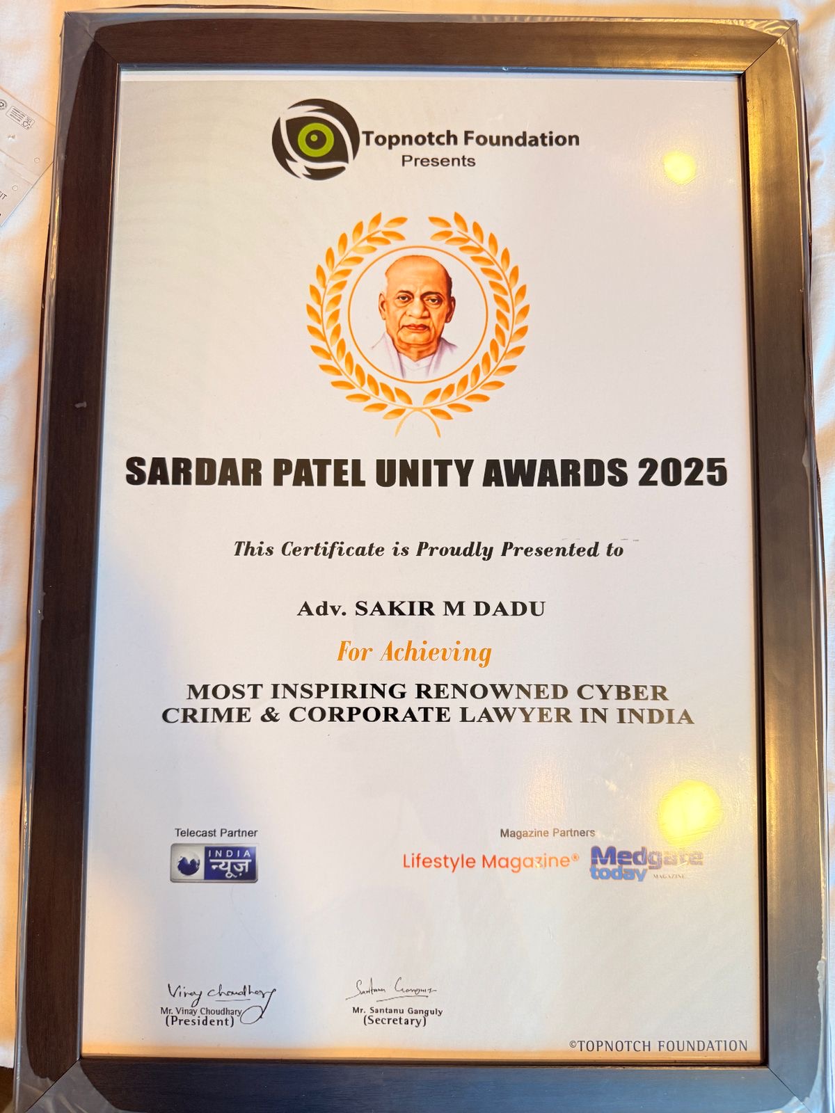 Adv. Sakir Dadu | Best Cyber Crime & Crypto Lawyer India